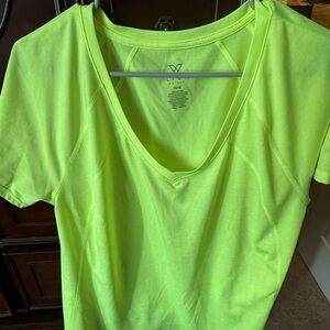 Livi Active Women's Bright Green V-Neck Tee